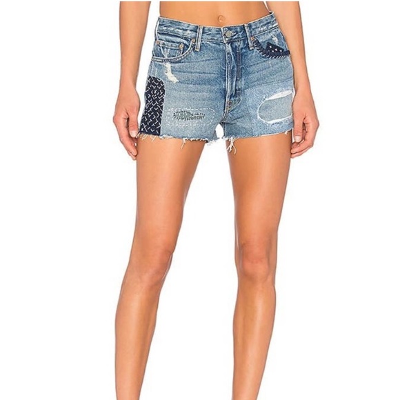 GRLFRND The Cindy Cut off Denim Shorts Island Girl 25 - Picture 1 of 8
